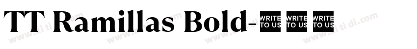 TT Ramillas Bold字体转换 TT Ramillas Bold字体转换